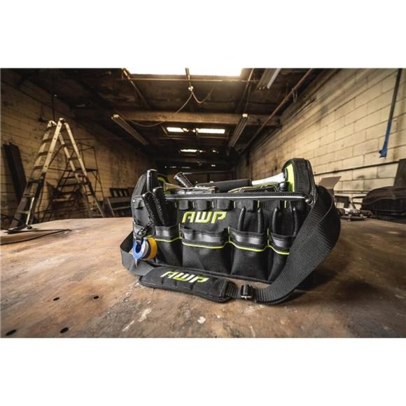 18 Inch Pro Tool Tote with Rotating Handle for Easy Tool Access, Water-Resistant - Picture 3 of 6